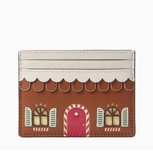 Kate Spade Small Gingerbread Card Holder K9334 NWT
